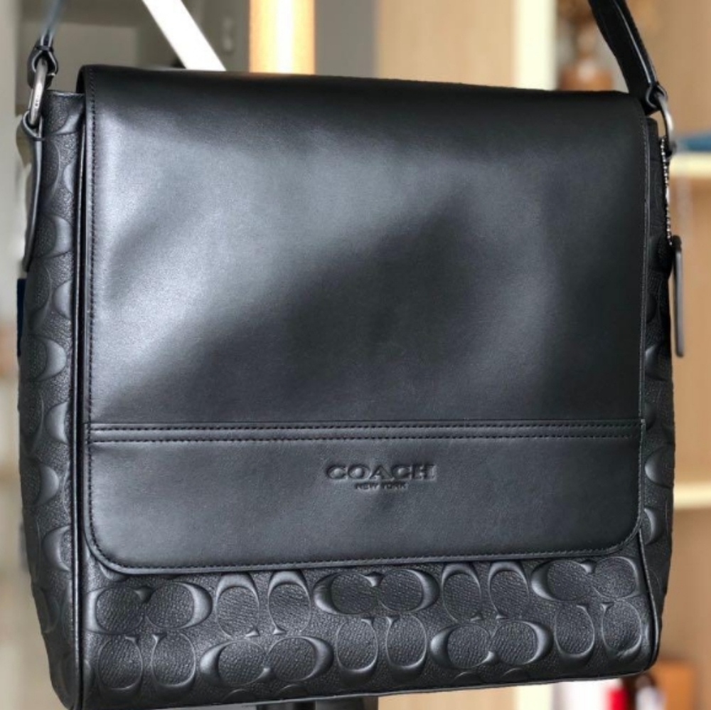 COACH Houston Map Bag